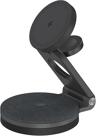 ADAM elements Mag 360 Qi2 3-in-1 Foldable Magnetic Charging Station, 15W Fast Wireless Charger for iPhone 17 16 15 14 13 12 Series, Apple Watch & AirPods - Image 3