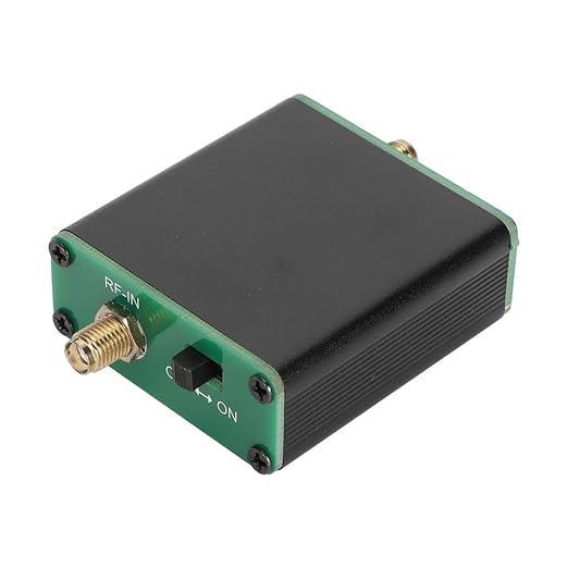 Ultra Low Noise Amplification, High Gain LNA Amplifier 20dB, Full Band Low Power Amplifier 100k-6GHz with Bias Tee Power Supply for 1A