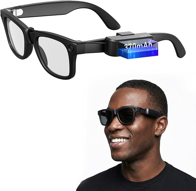 Wearable Battery Pack Charger Compatible with Ray-Ban/Oakley Meta Smart Glasses Gen 1 & Gen 2, Ultra-Light Mini Power Bank Accessories for Wayfarer Headliner Skyler HSTN