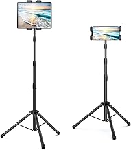 Tablet Floor Stand Adjustable Tripod Stand Compatible for 5.5-12.9" iPad - Image 1