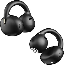 OHAYO A7 Open Ear Clip-On Headphones for Glasses Wearers - Safe for Running & Streets, 4.7g Weightless Fit, 40H Battery, Bluetooth 5.4, Black - Image 1