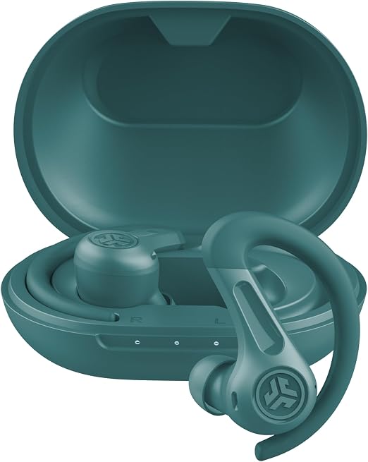 JLab JBuds Sport ANC 4 True Wireless Earbuds, Hybrid ANC, Bluetooth Multipoint, 2-Mic ENC Clear Calls, IP66 Sweatproof, Teal