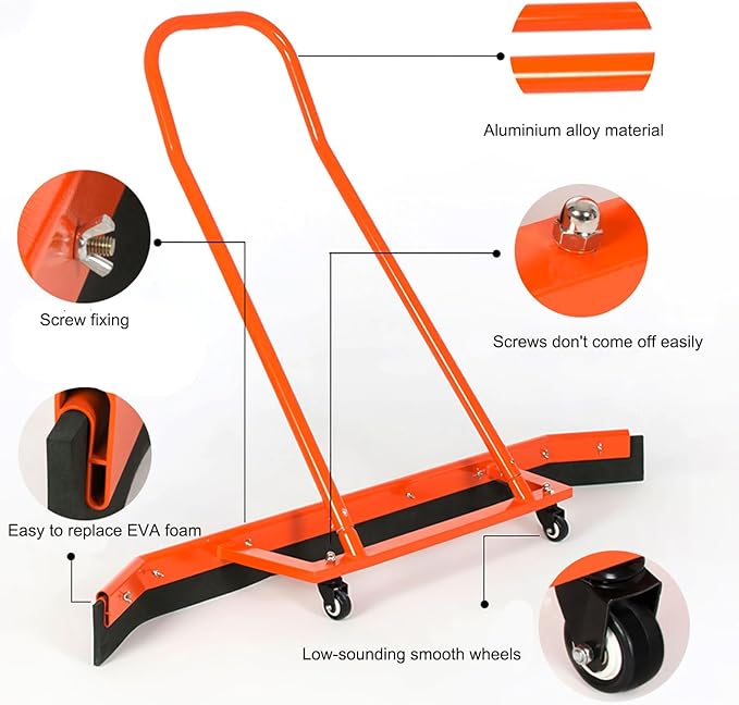 Port Tennis Court Squeegee Rain Shuttle for Sports Court Water Wiper Device Water Remover Stadium Dust Collector Wiper