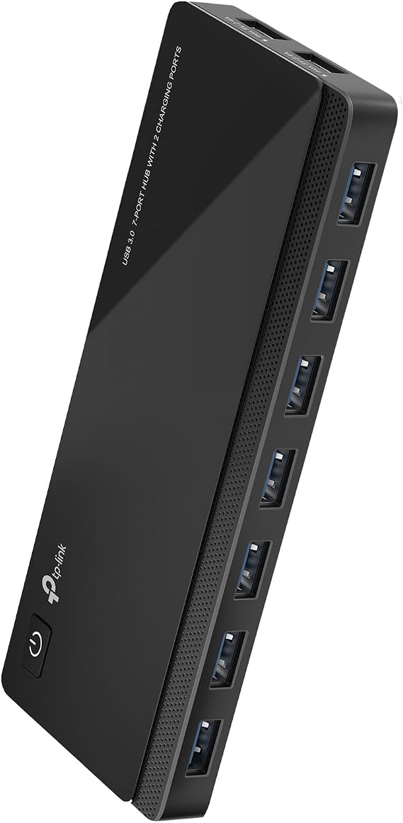 TP-Link Powered USB Hub - 7 USB 3.0 Data Ports & 2 Smart Charging USB Ports