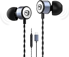MORMOQUE EP09 Hi-Fi Stereo USB C Headphones,Type C in-Ear Wired Earbuds with Deep Bass and Built-in Mic,Noise Isolation Earphones with 4.9 ft Long Cord for Music Lovers,Podcasts and Calls - Image 1