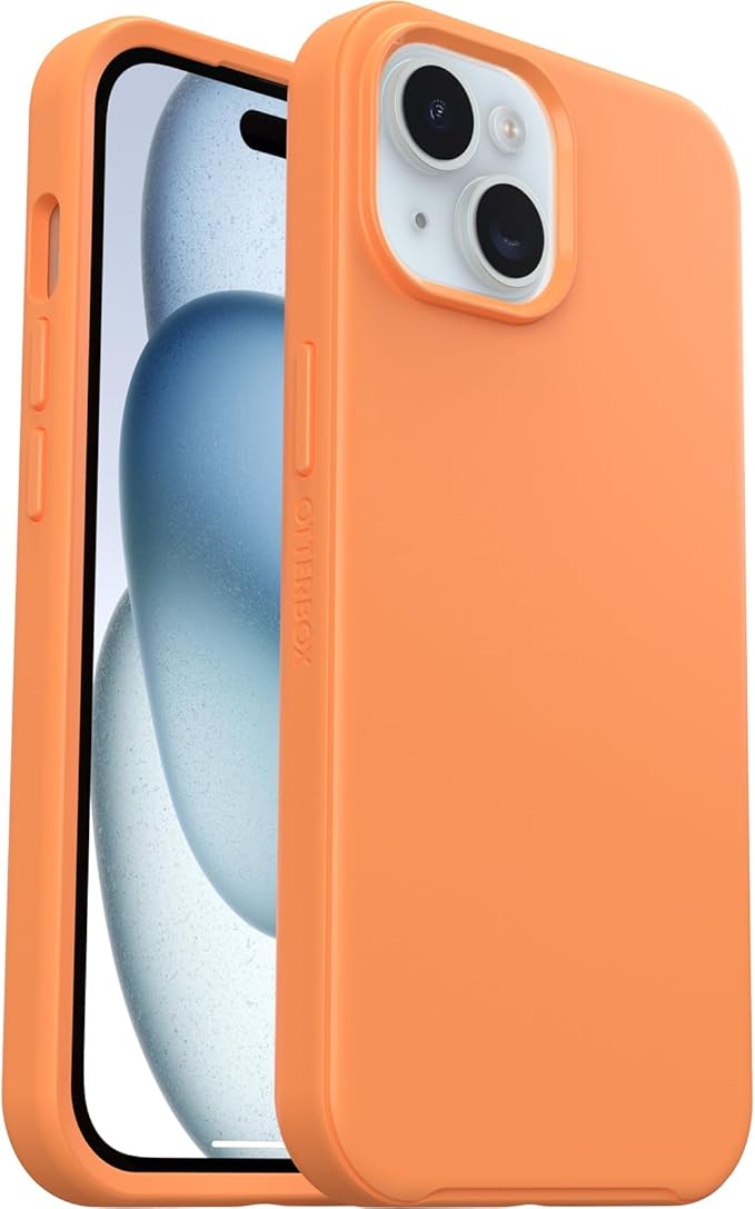 OtterBox iPhone 16e, 15, 14, & 13 Symmetry Series Case - Green Juice (Green), Snaps to MagSafe, Ultra-Sleek, Raised Edges Protect Camera & Screen