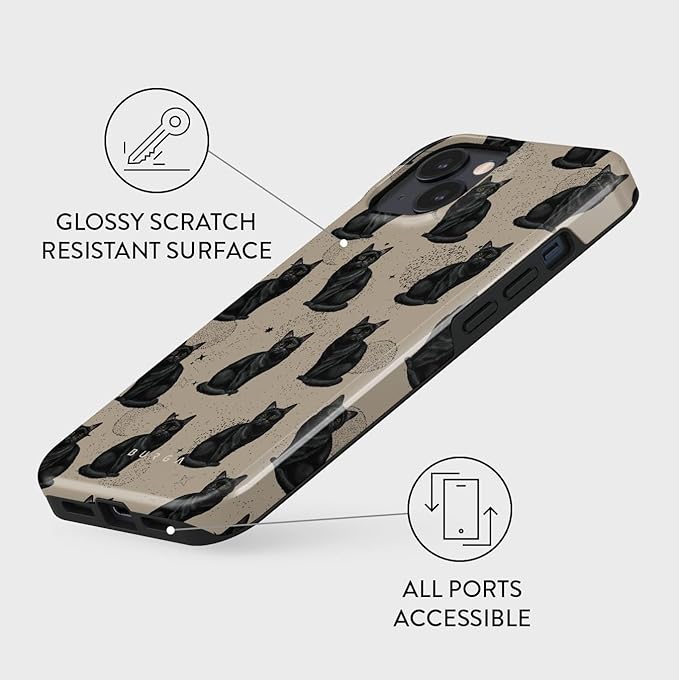 BURGA Phone Case for iPhone 13 - Cute, Trendy, Aesthetic, Pattern Phone Cover, Hard Shell Protection - fits Apple iPhone 13 Case for Women and Men