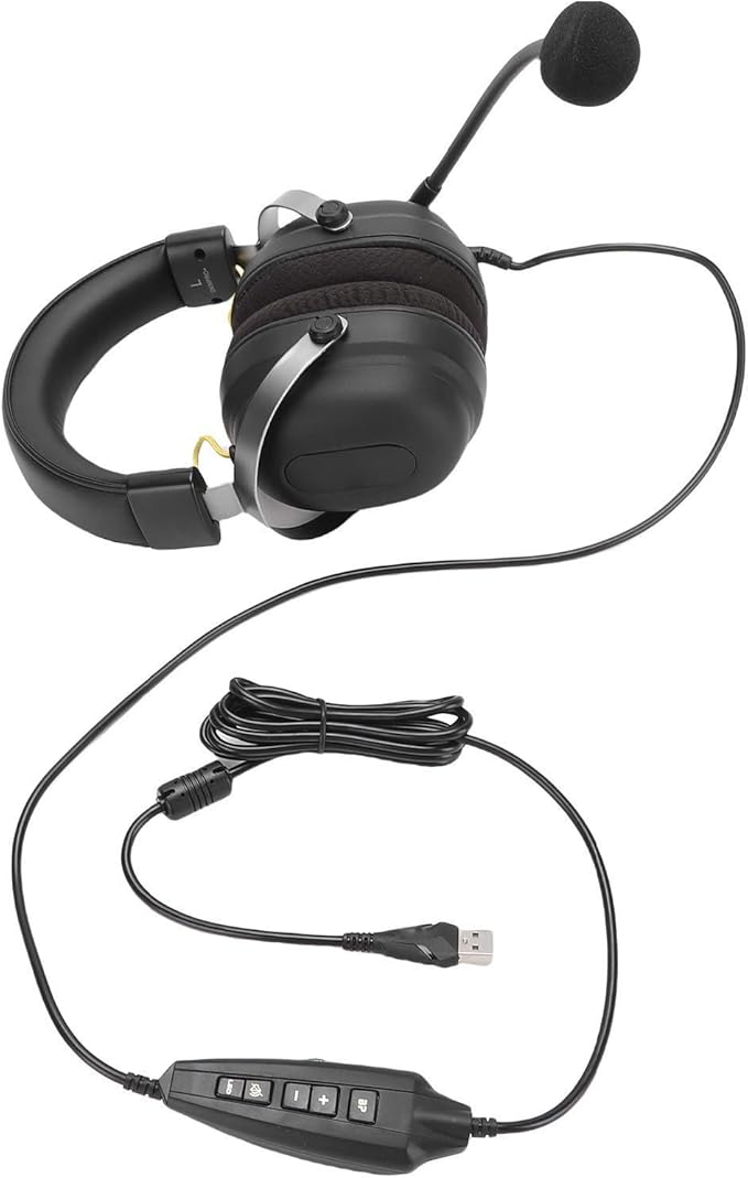 7.1 Surround Sound Gaming Headset Stereo Subwoofer for Computer Laptop, Wired USB Gaming Headphone with Mic for Play Games
