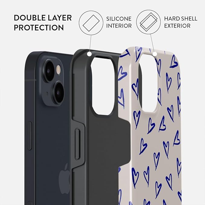 BURGA Phone Case for iPhone 13 - Cute, Trendy, Aesthetic, Pattern Phone Cover, Hard Shell Protection - fits Apple iPhone 13 Case for Women and Men