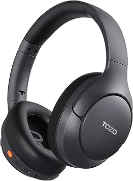 TOZO HT3 Hybrid Noise Cancelling Wireless Headphones, 90H Over Ear Headset