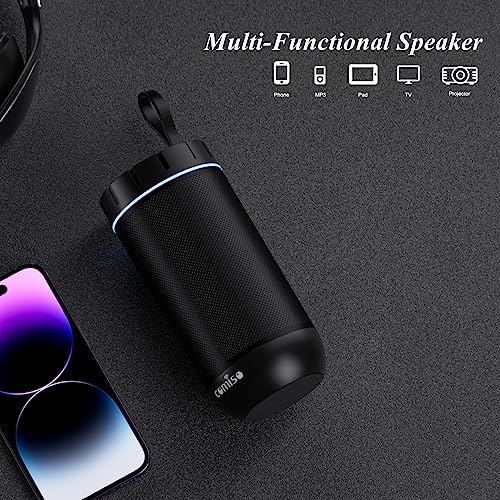 comiso Bluetooth Speaker, IP65 Waterproof, 24H Play, TWS, 360° HD Stereo