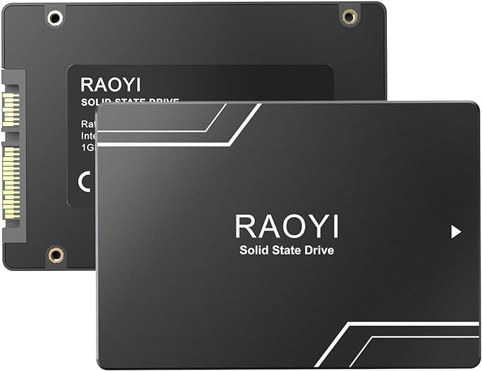 RAOYI 128GB Internal SSD SATA III 2.5” Solid State Drive 3D NAND Flash Advanced SSD Hard Drive Up to 450MB/s SATA 3 SSD Upgrade Performance for PC Laptop