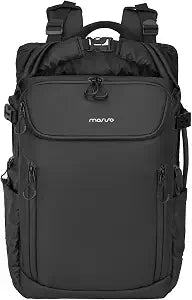 MOSISO Waterproof Camera Backpack, DSLR/SLR/Mirrorless Camera Bag, Black