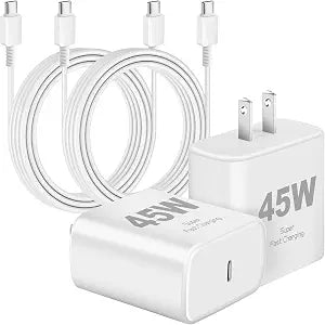 45W Super Fast Samsung Charger,USB C Android Phone Chargers,2Pack 10FT Charger Fast Charging Cord,Type C Charger Wall Block Compatible with Samsung Galaxy S26 Ultra/S26+/S26/S25 Ultra/S25/S24/S23/S22 - Image 1