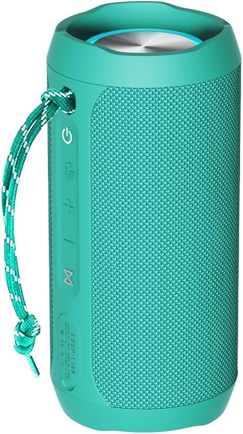 EDUPLINK Bluetooth Speaker IPX7 Waterproof Wireless Speaker with 20H Playtime TWS Stereo Pairing Portable Outdoor Speakers for Beach Camping Travel Gifts for Men Women Girls Boys Teens Dark Teal