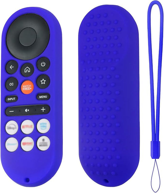 Hi Color XRT281 Remote Cover for Vizio/Onn FHD LED TV Remote 2026 Silicone Protective Case Compatible with VIZIO XRT281 ONN Remote Silicone Case Cover with Lanyard (Blue)
