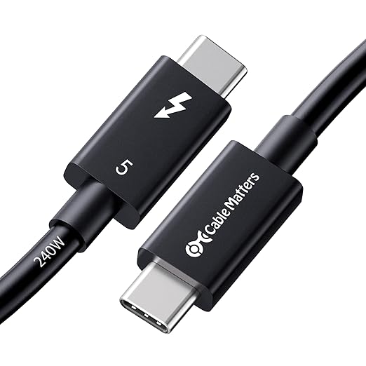 Cable Matters [Intel Certified] 80Gbps Thunderbolt 5 Cable, 3.3ft / 1m
