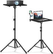 Facilife Projector Stand Tripod - Laptop Tripod Projector Stand Adjustable Height 22 to 47 Inch, Projector Tripod Stand, Tripod for Projector, Projector Stand for Outdoor Movies - Image 1