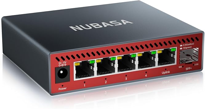 5 Port 2.5Gb Switch, Pro-Level Unmanaged 2.5 Gigabit Ethernet Switch - Image 2