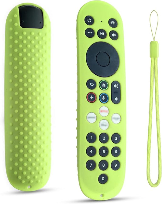 Silicone Remote Cover Compatible with Xumo RC-PR3 Smart Voice Streaming Control, Protective Case for Xumo Stream Box 4K, Spectrum 4K Stream Box (Glow Green)