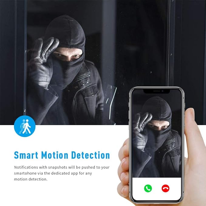 Mini Camera WiFi, Mini Camera, 1080P HD Nanny Cam Night Vision Indoor Outdoor IP Camera for Baby/Pet, Remote Viewing for Home Security with iOS,Android Phone APP
