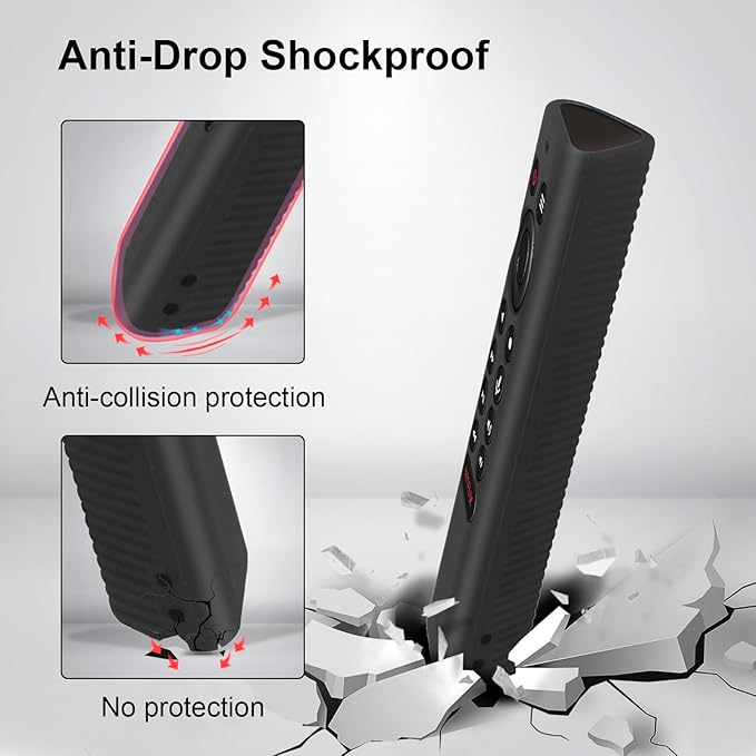 Cover for NVIDIA Shield TV Remote, Shockproof Anti-Dirty Silicone Case Compatible with NVIDIA Shield TV Pro/4K HDR Remote Washable an-ti Lost Anti-Slip Skin-Friendly