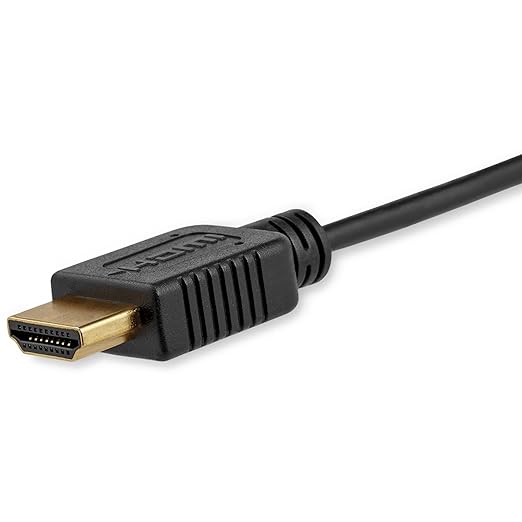 StarTech.com 6 ft High Speed HDMI Cable with Ethernet- HDMI to HDMI Mini- M/M (HDMIACMM6S),Black