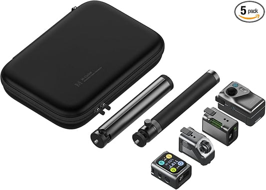 HOZO M-Cube Pro Laser Measuring Tool Combo:4 Modules Build to Adapt, M-Tripod & M-Protection Case, Rechargeable Modular Laser Distance Meter with Bilateral Laser, Digital Scale Roller | Bluetooth App