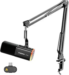 MAONO PD100W Wireless Dynamic Gaming Microphone for PC with USB-C Receiver