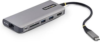 StarTech 6-in-1 USB-C Mini Dock, 4K HDMI, 140W PD, 10Gbps, 2.5GbE, SD