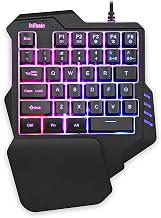 RedThunder One Handed Gaming Keyboard RGB Backlit 35 Keys Portable Mini Gaming Keypad Ergonomic Game Controller for PC Gamer - Image 1