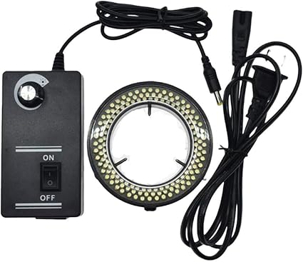 FainWan Digital Microscope Accessories 60 LED Adjustable Ring Light Illuminator Lamp for Stereo Zoom Microscope
