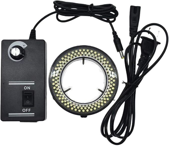 FainWan Digital Microscope Accessories 60 LED Adjustable Ring Light Illuminator Lamp for Stereo Zoom Microscope