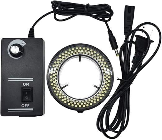 FainWan Digital Microscope Accessories 60 LED Adjustable Ring Light Illuminator Lamp for Stereo Zoom Microscope