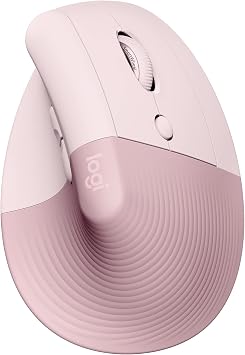 Logitech Lift Vertical Ergonomic Wireless Mouse - Rose