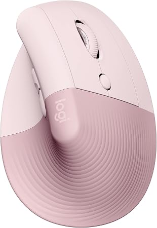Logitech Lift Vertical Ergonomic Wireless Mouse - Rose