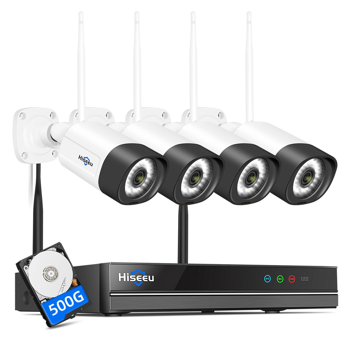 Hiseeu Wireless Security Camera, 5MP WiFi Security C | Smart Home - Image 1