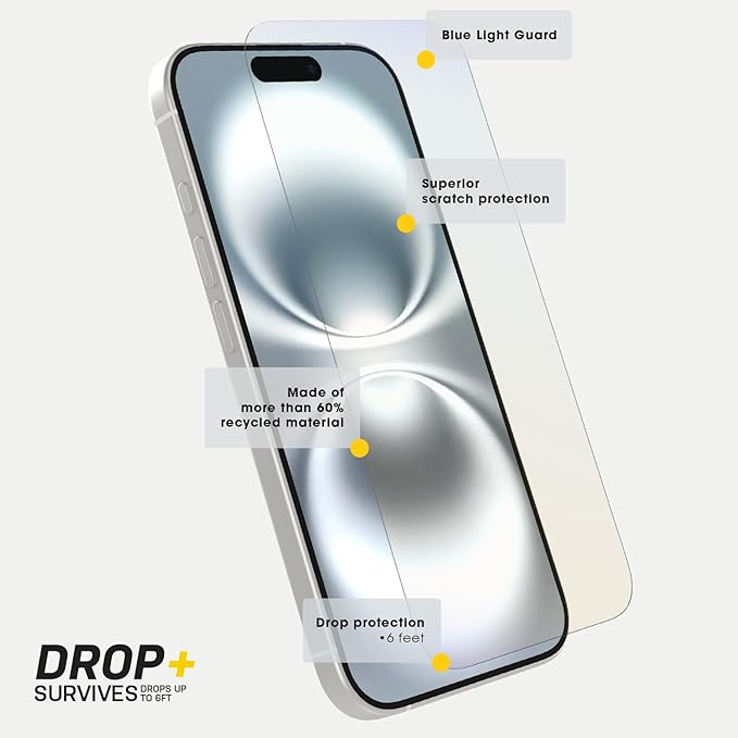 OtterBox iPhone 16 Premium Pro Blue Light Screen Protector