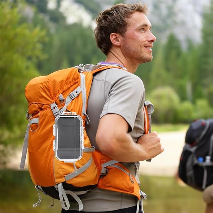 Small Waterproof Storage Case, Outdoor Survival Waterproof Dry Box Protective Case Shockproof Airtight Carry Box Container Floating Hard Shell for EDC Tools Phone Keys Watches Travel Fishing