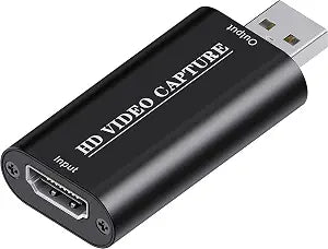 VIXLW 4K HDMI Video Capture Card, Cam Link Card, HDMI to USB 2.0 Game Audio Adapter, Record Capture Device for Streaming, Teaching, Gaming, Live Broadcasting, Video Conference [Windows]