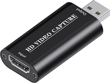 VIXLW 4K HDMI Video Capture Card, Cam Link Card, HDMI to USB 2.0 Game Audio Adapter, Record Capture Device for Streaming, Teaching, Gaming, Live Broadcasting, Video Conference [Windows]