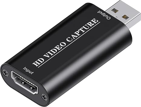 VIXLW 4K HDMI Video Capture Card, Cam Link Card, HDMI to USB 2.0 Game Audio Adapter, Record Capture Device for Streaming, Teaching, Gaming, Live Broadcasting, Video Conference [Windows]