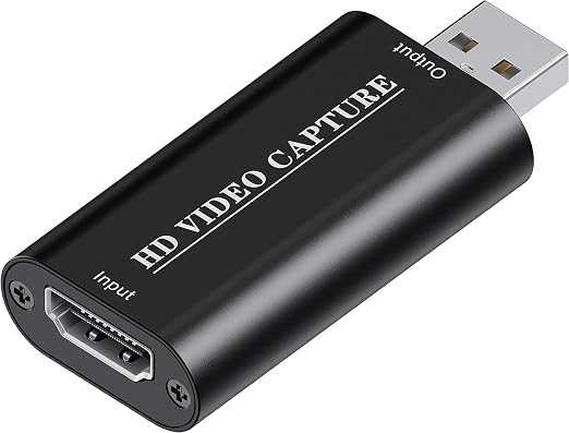 VIXLW 4K HDMI Video Capture Card, Cam Link Card, HDMI to USB 2.0 Game Audio Adapter, Record Capture Device for Streaming, Teaching, Gaming, Live Broadcasting, Video Conference [Windows]