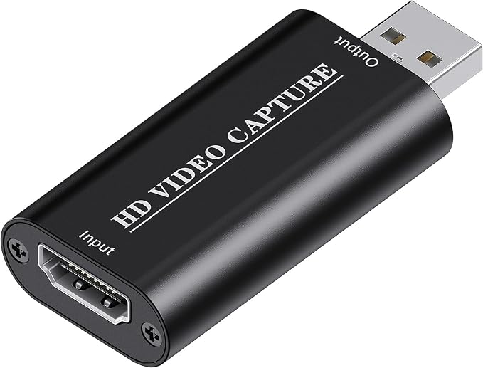 VIXLW 4K HDMI Video Capture Card, Cam Link Card, HDMI to USB 2.0 Game Audio Adapter, Record Capture Device for Streaming, Teaching, Gaming, Live Broadcasting, Video Conference [Windows]