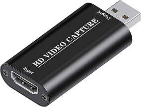 VIXLW 4K HDMI Video Capture Card, Cam Link Card, HDMI to USB 2.0 Game Audio Adapter, Record Capture Device for Streaming, Teaching, Gaming, Live Broadcasting, Video Conference [Windows]