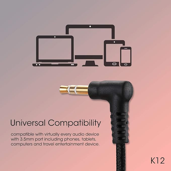 noot products Kids Headphones with Microphone K12 Stereo 5ft Long Cord with 85dB/94dB Volume Limit Wired On-Ear Headset for iPad/Amazon Kindle,Fire/Toddler/Boys/Girls/School (Red Black)