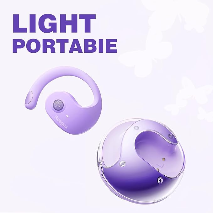 Wireless Earbuds Open Ear Buds Ows Bluetooth Headphones Outside Ear Wireless Hang-ing Headset IPX5 Waterproof Headset with Mic Bone Air Conduction Earbuds for Sports/Workout/Running