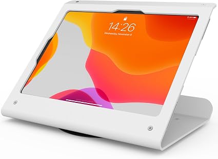 Tablet POS Stand - Heavy Duty Steel Kiosk Stand with 360° Swivel Base Anti-Theft Compatible with 10.9" iPad 10th, Pro 11" 1 2 3 4, Air 4 5, Air 11"(M2/M3/M4), iPad 11"(A16) - BSC102WA