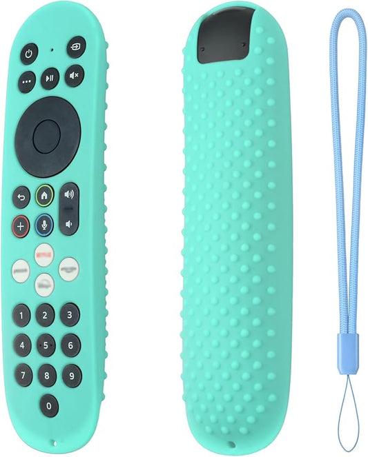 Hi Color Silicone Cover for Xumo Stream Box Remote PR3 Released 2025 Xumo Stream Box Spectrum Tv Remote Case Cover with Lanyard (Mint)