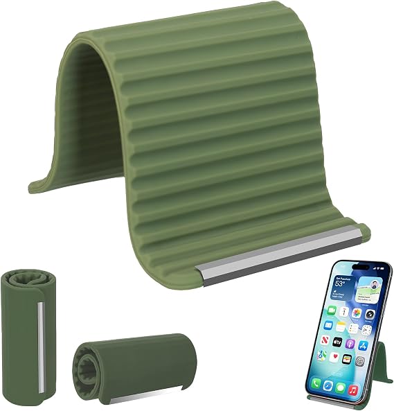 Flexible Silicone Phone Holder,Airplane Phone Holder （Green）